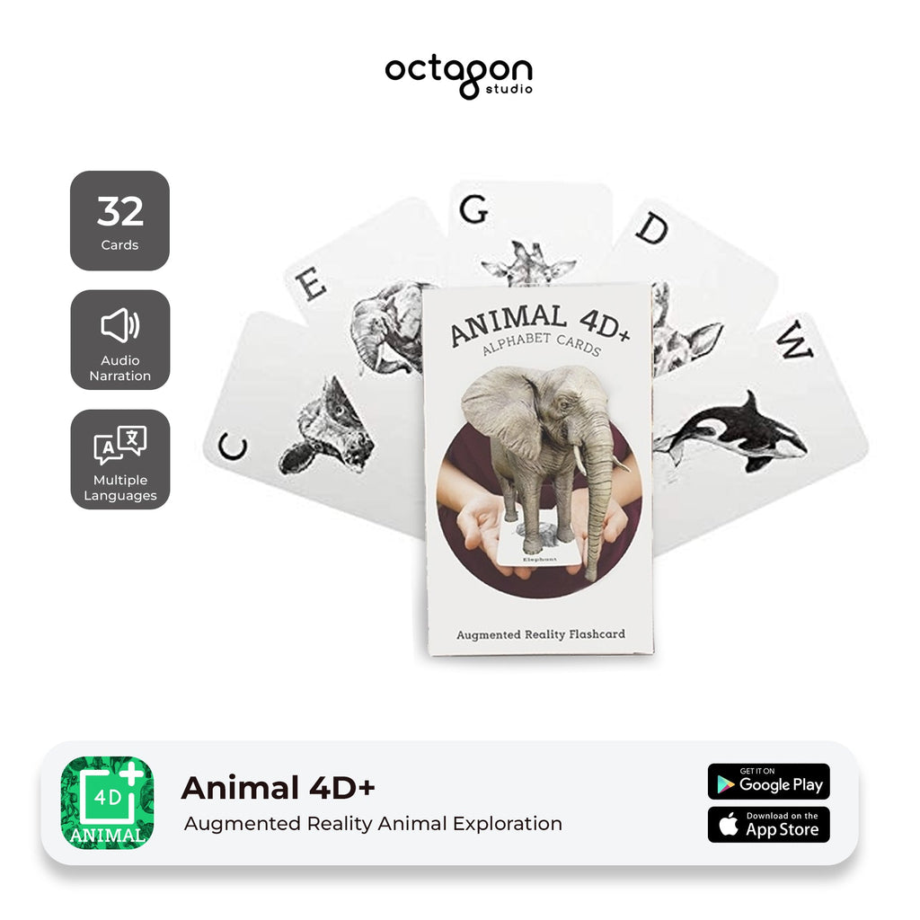 Animal 4D+ Augmented Reality Cards